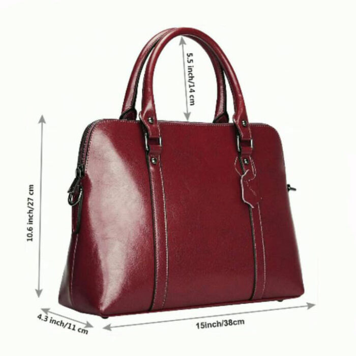 Ladies leather totebag